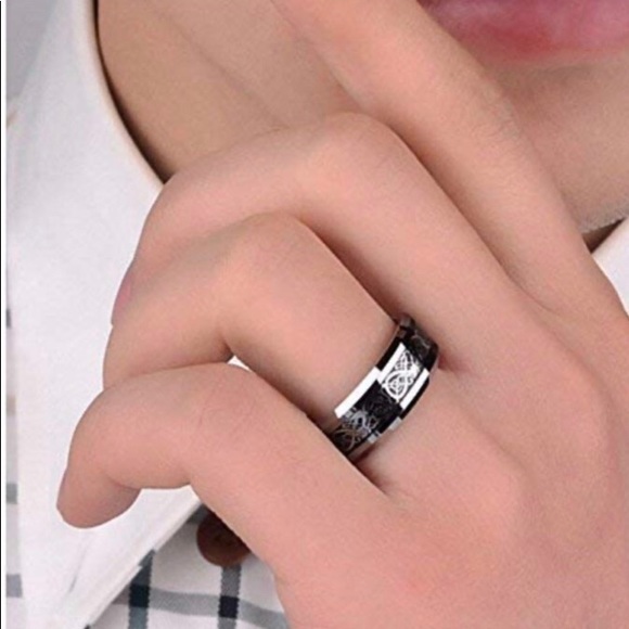 NWT celtic dragon titanium/stainless 9 - Picture 2 of 3